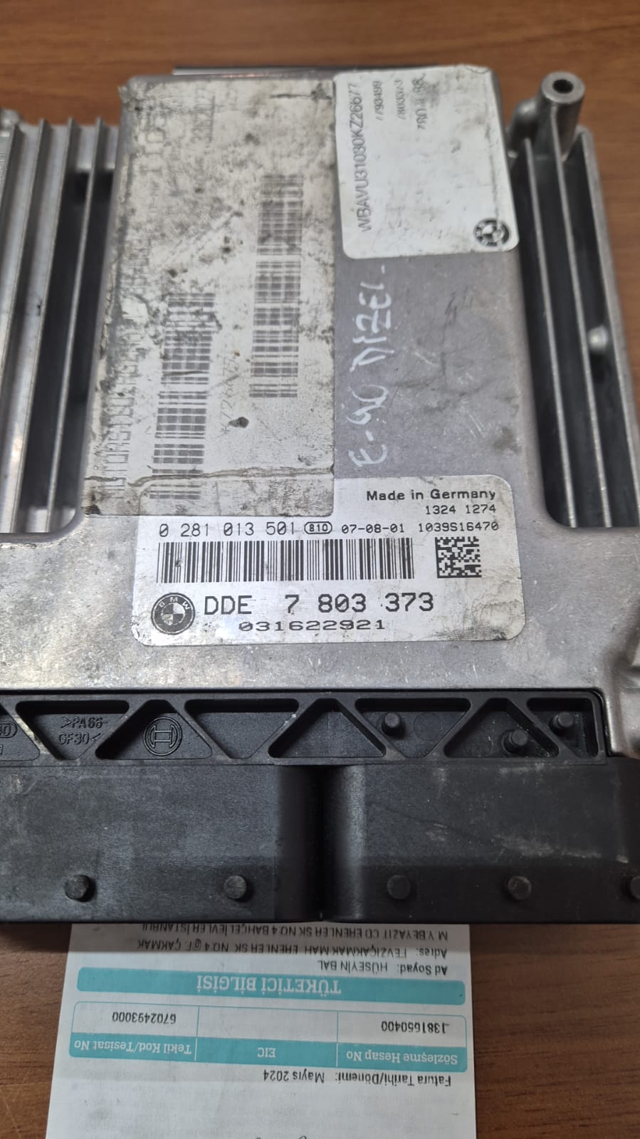 BMW E90 318D 2.0D 122HP EDC16C35-2.12 0281013252  7801710 13617801710 1037379333-7803296.